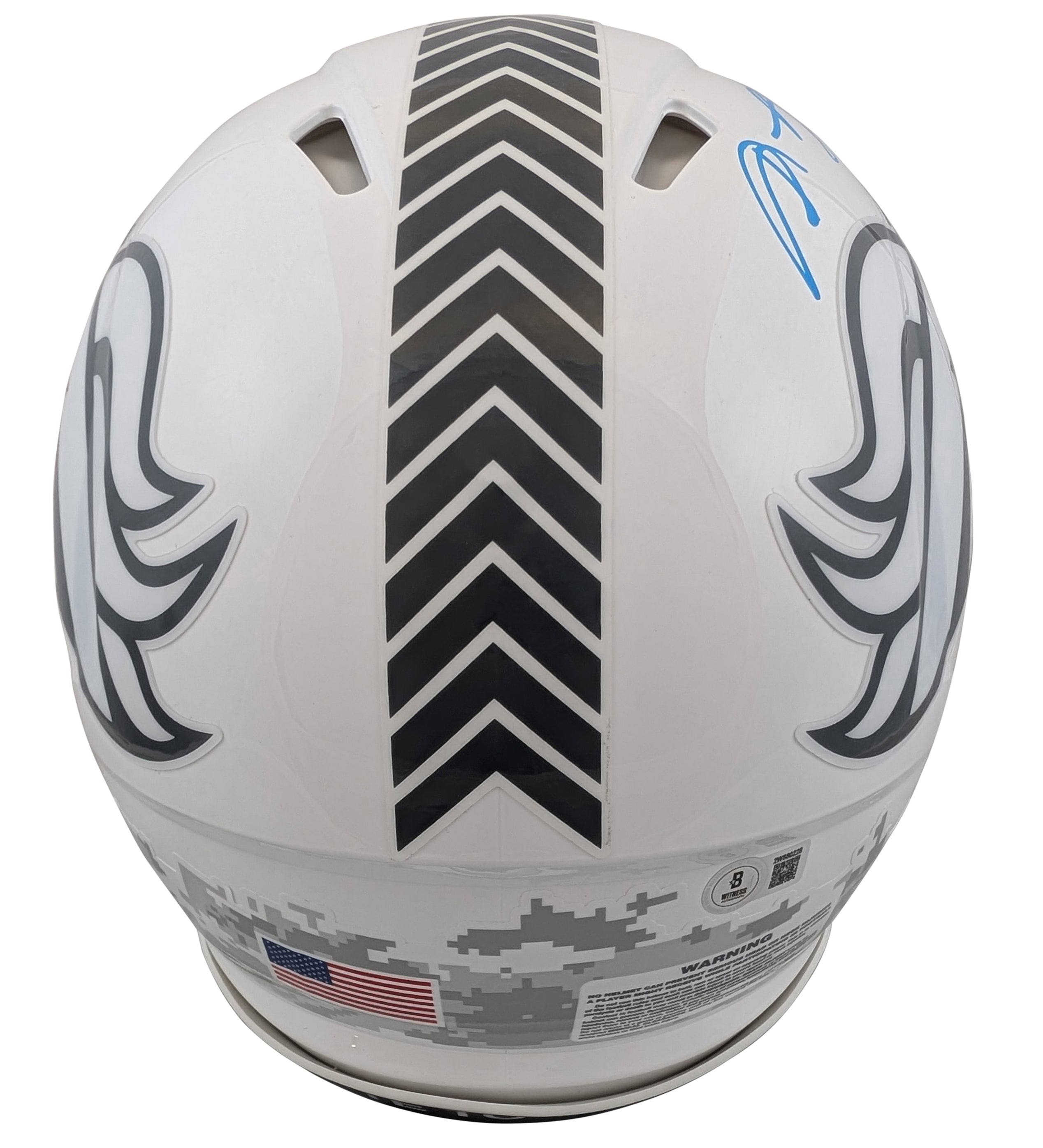 Broncos Shannon Sharpe Signed STS III Full Size Speed Proline Helmet BAS Witness