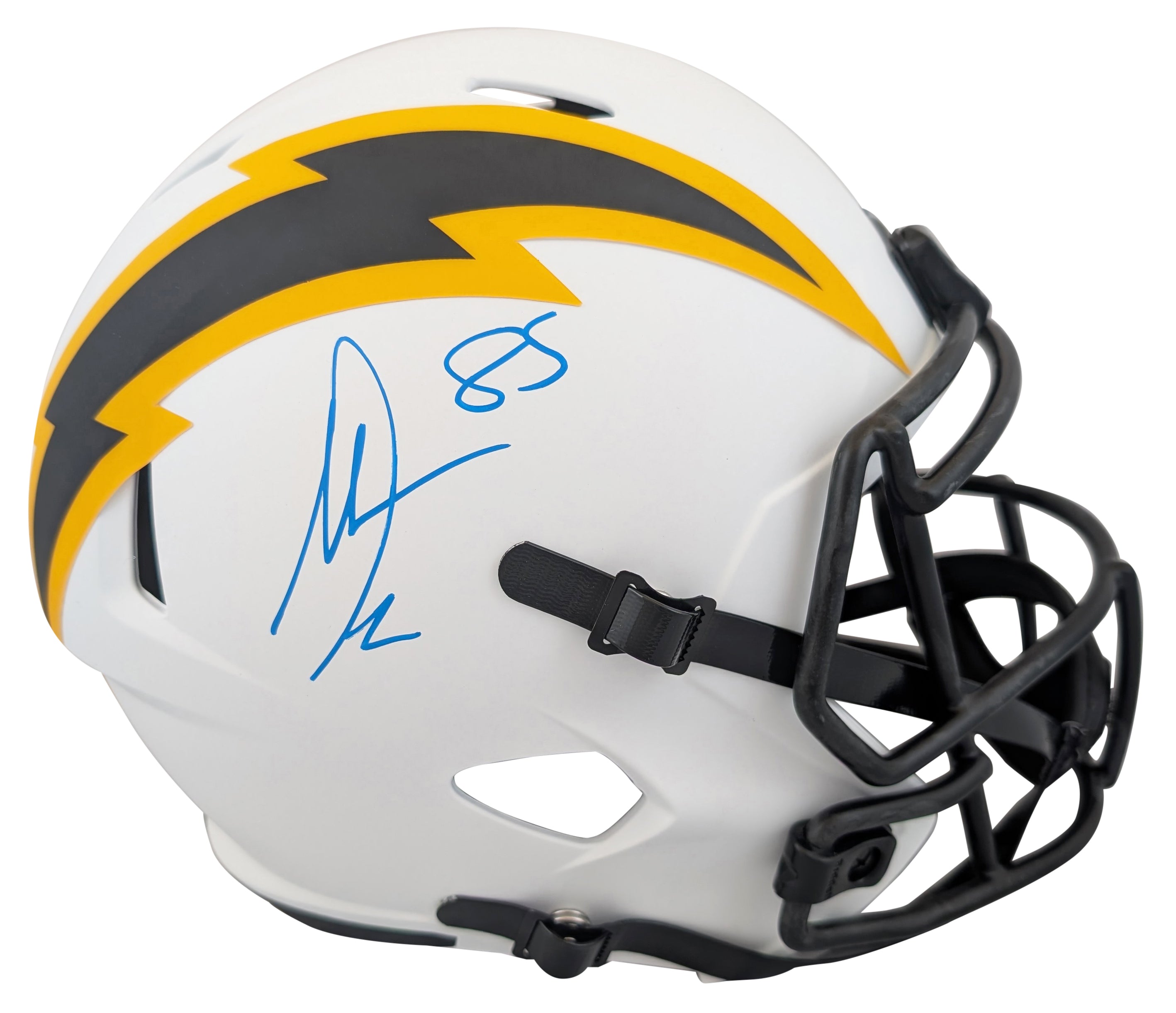 Chargers Antonio Gates Signed Lunar Full Size Speed Rep Helmet BAS Witnessed