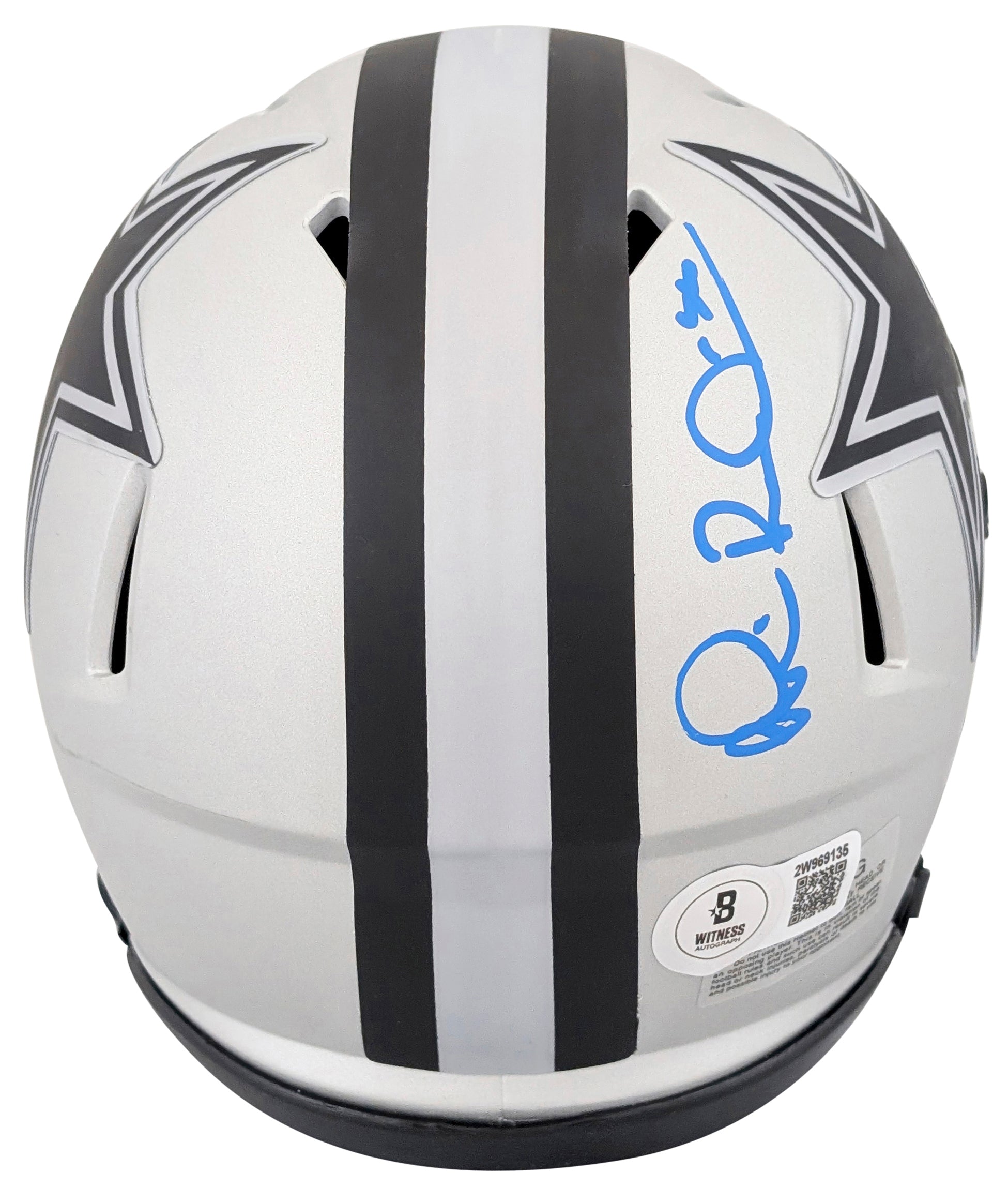 Cowboys Michael Irvin Authentic Signed Rave Speed Mini Helmet BAS Witnessed