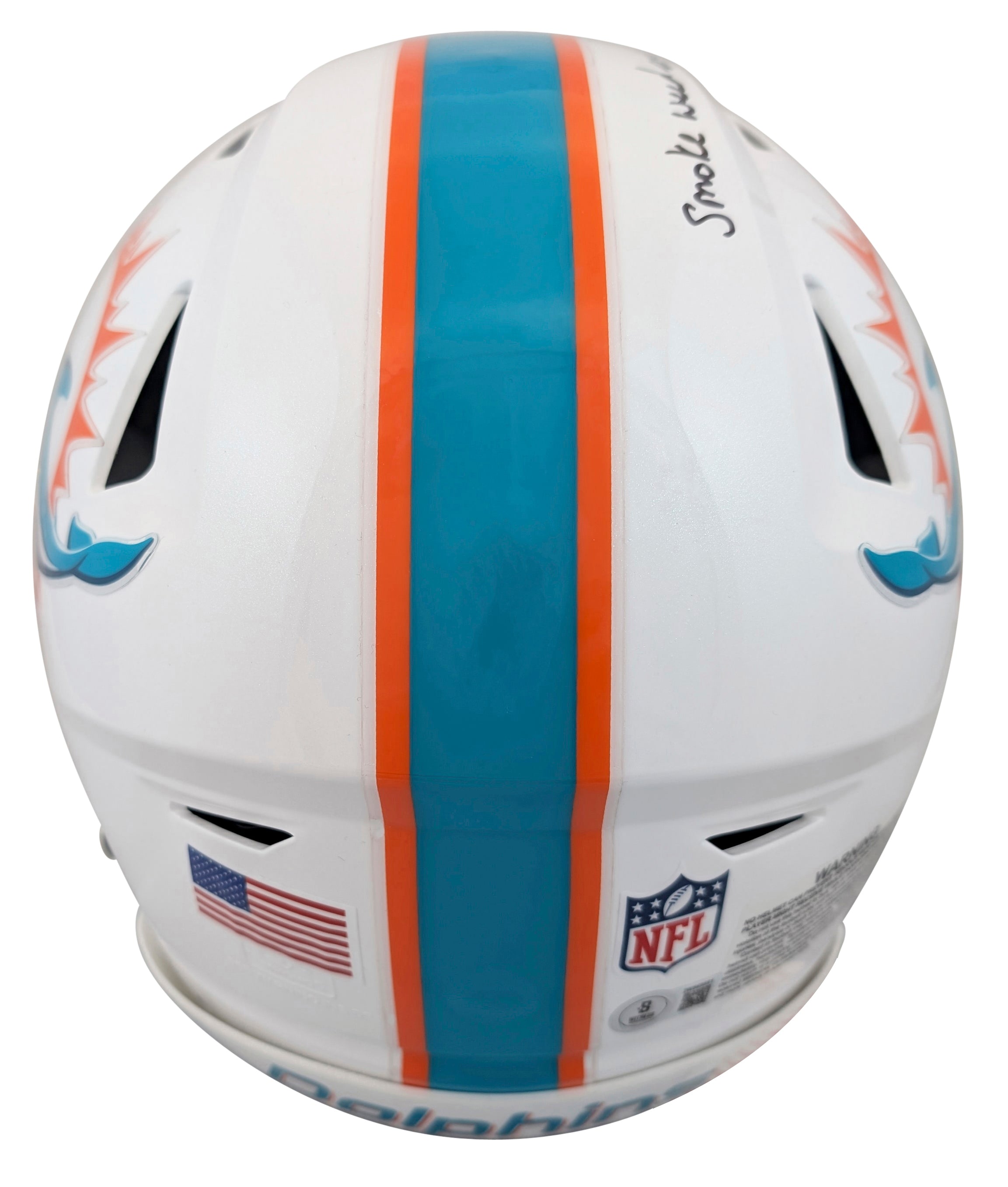 Dolphins Ricky Williams "2x Insc" Signed Speed Flex Full Size Helmet BAS Witness