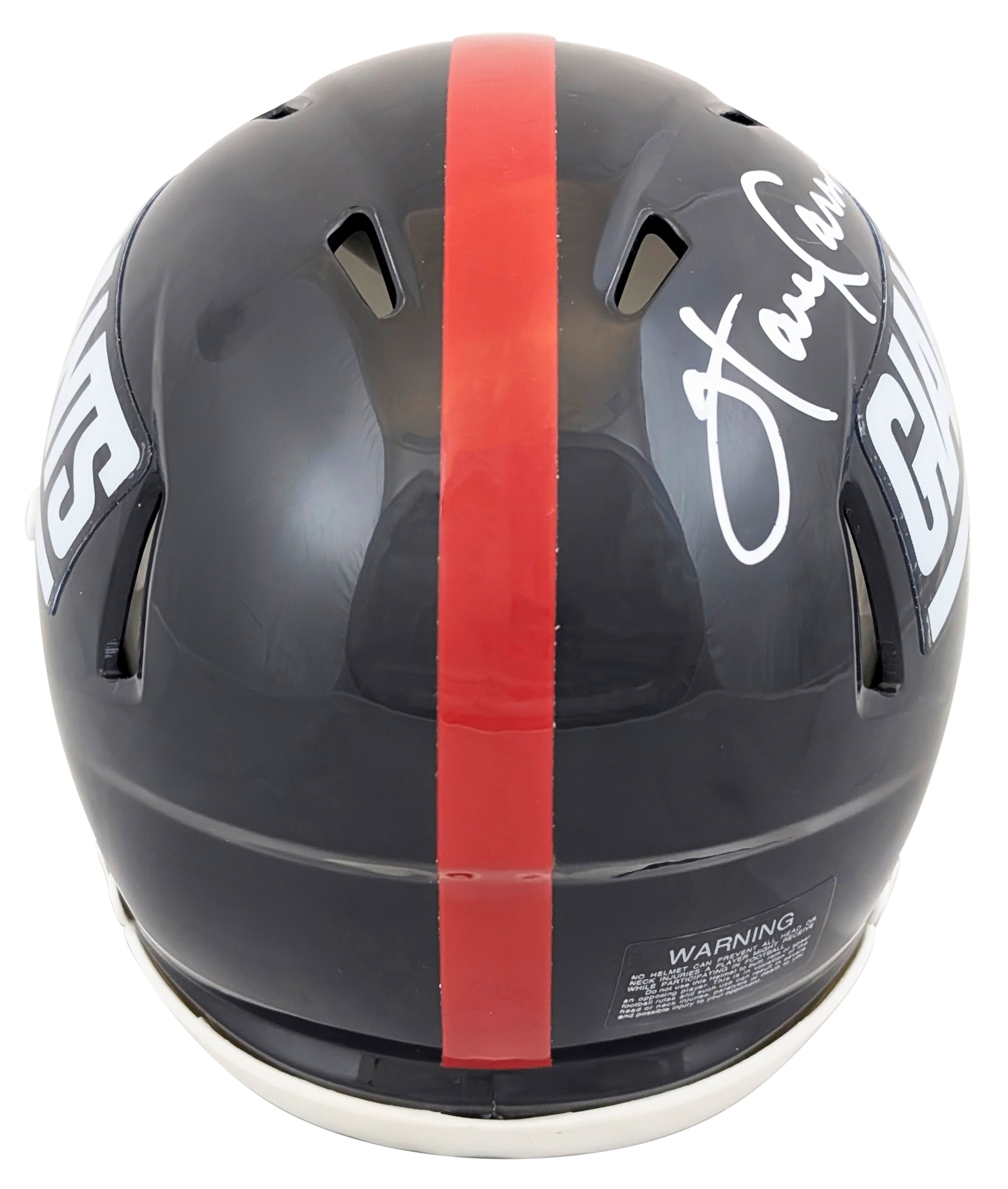 Giants Harry Carson Signed 1981-98 TB Speed Mini Helmet W/ Case BAS Witnessed