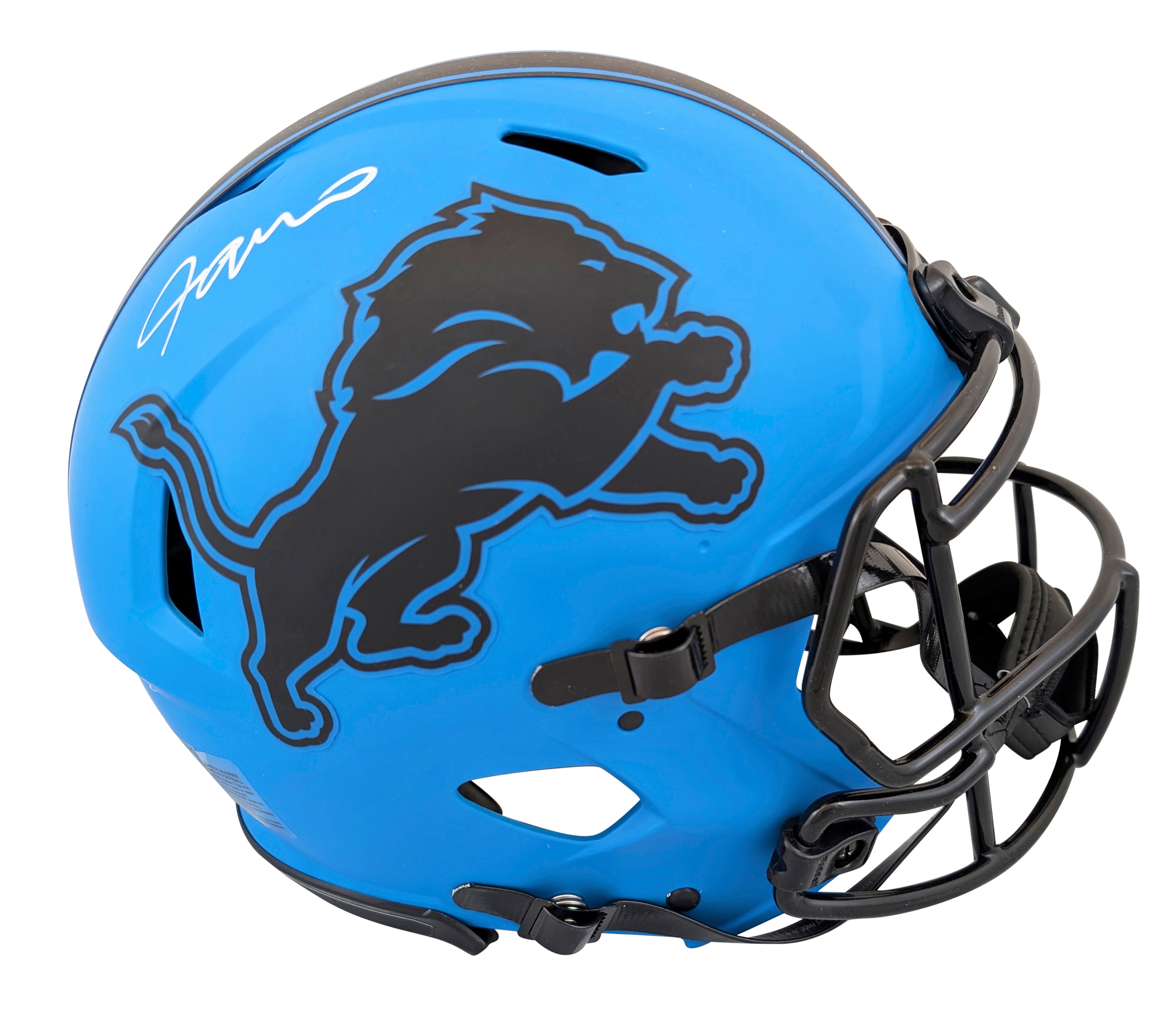 Lions Jameson Williams Signed Rave Full Size Speed Proline Helmet W/ Case BAS W