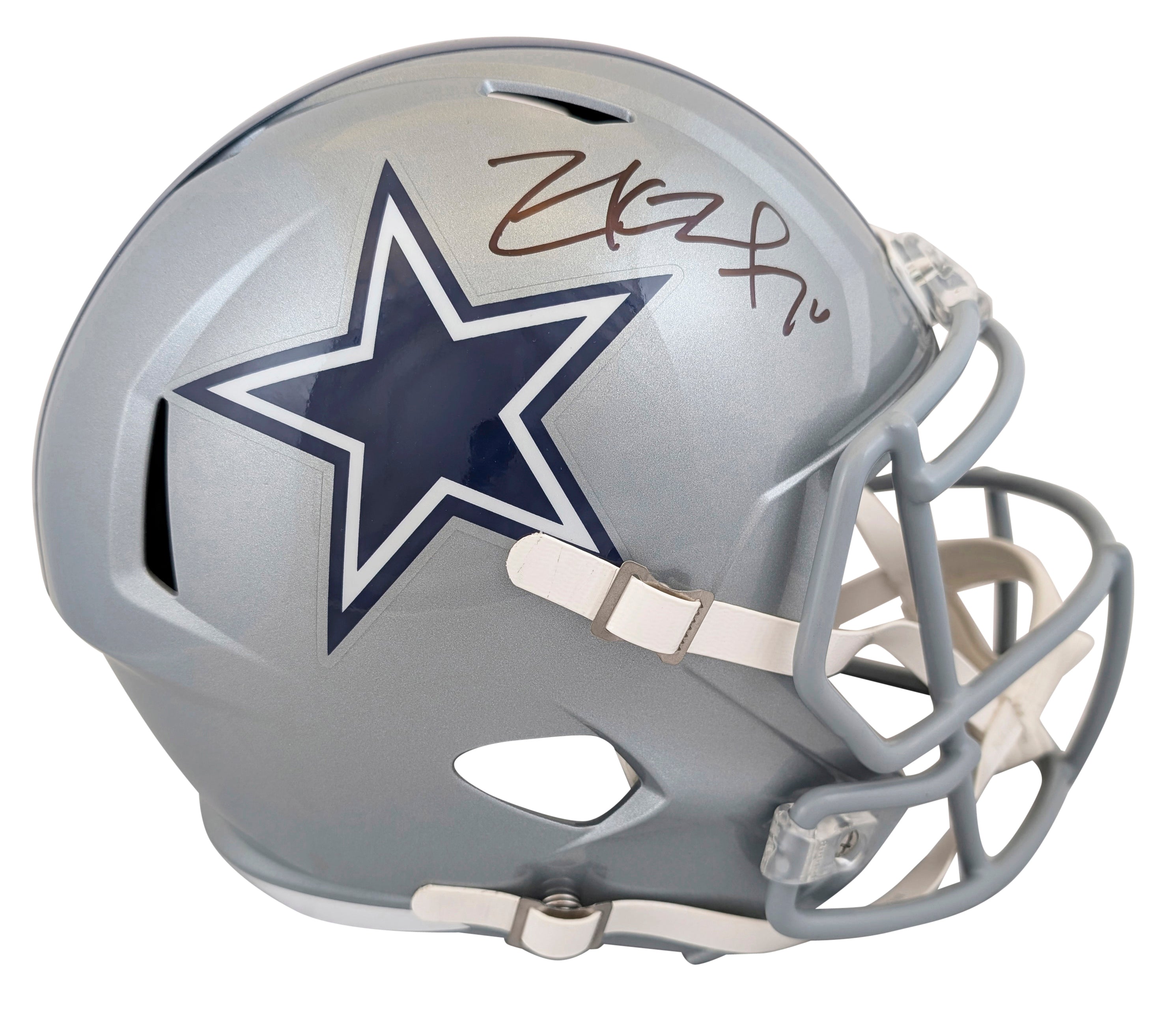 Cowboys Zack Martin Authentic Signed Full Size Speed Rep Helmet BAS Witnessed