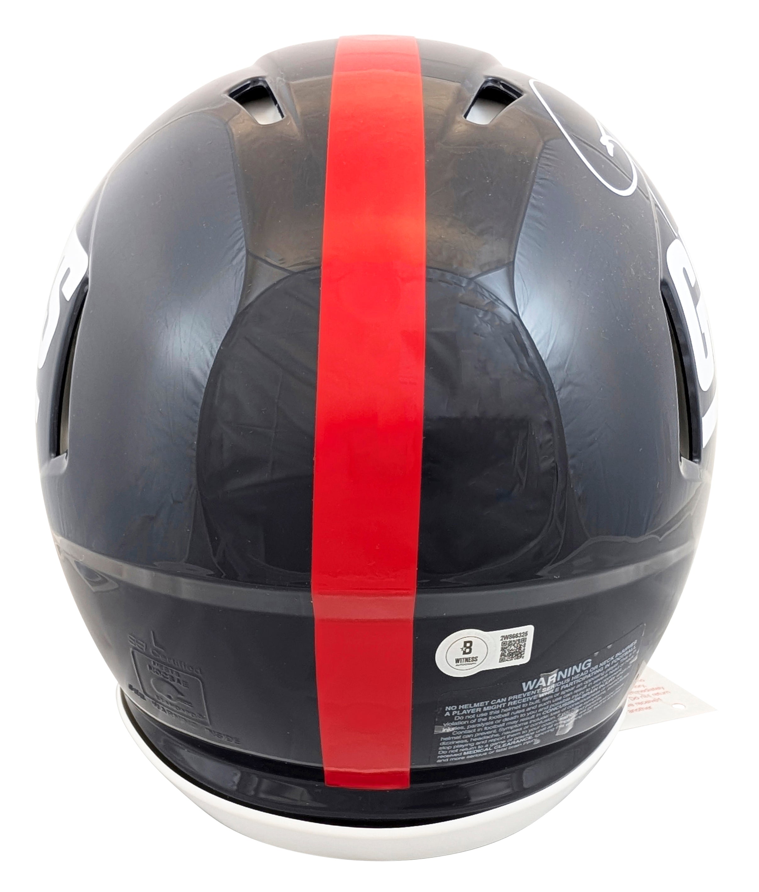 Giants (2) Taylor & Simms Signed 1981-99 TB F/S Speed Proline Helmet W/ Case BAS