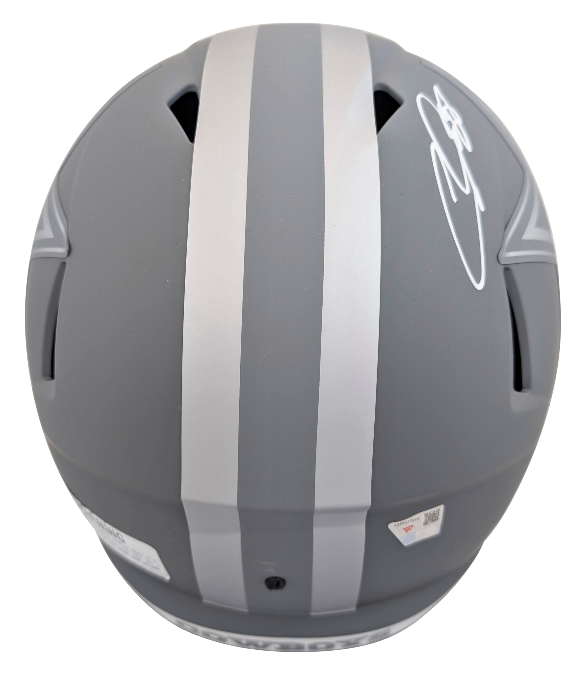 Cowboys CeeDee Lamb Signed Slate Full Size Speed Rep Helmet W/ Case Fanatics