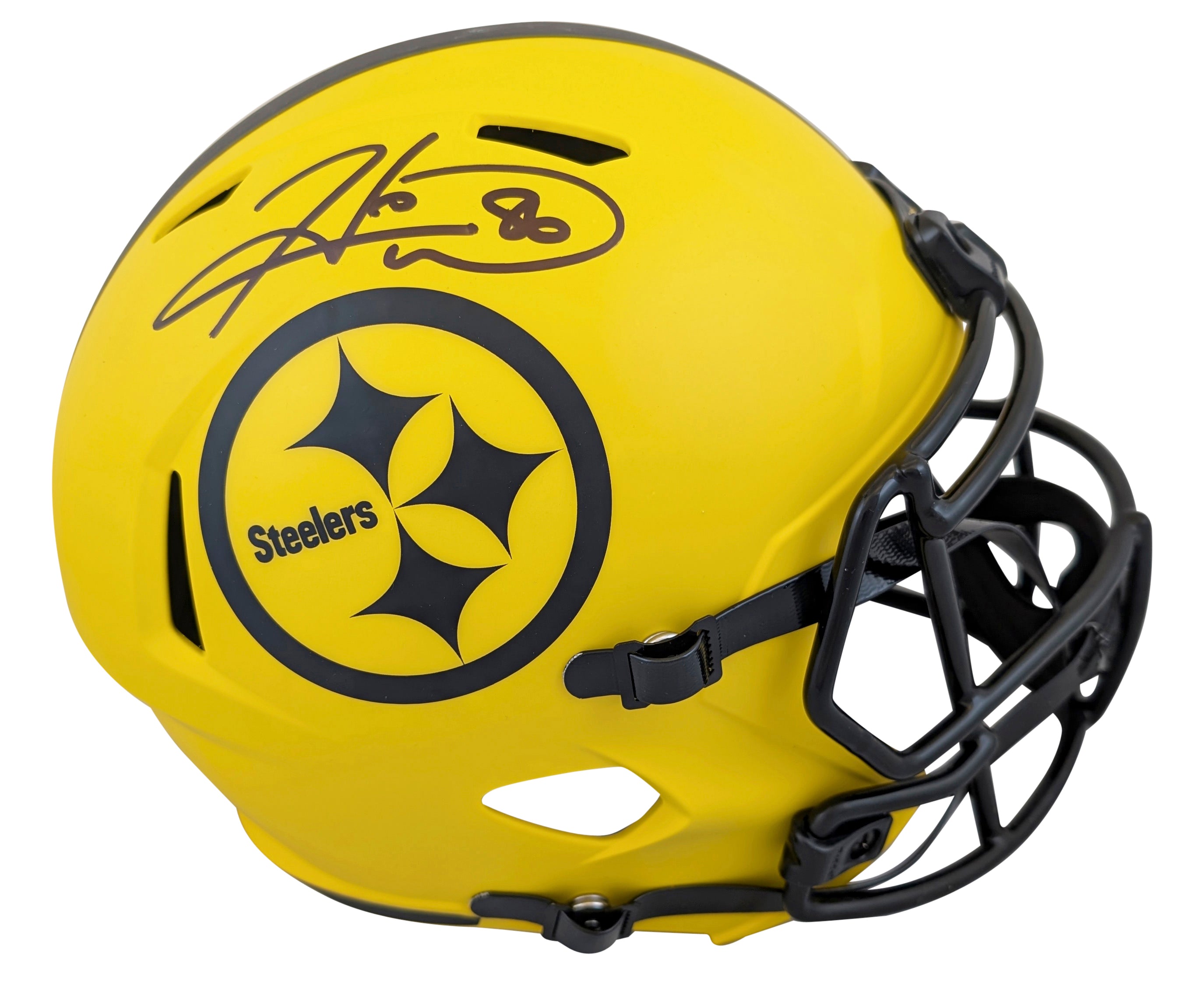 Steelers Hines Ward Signed Rave Full Size Speed Rep Helmet W/ Case BAS Witnessed