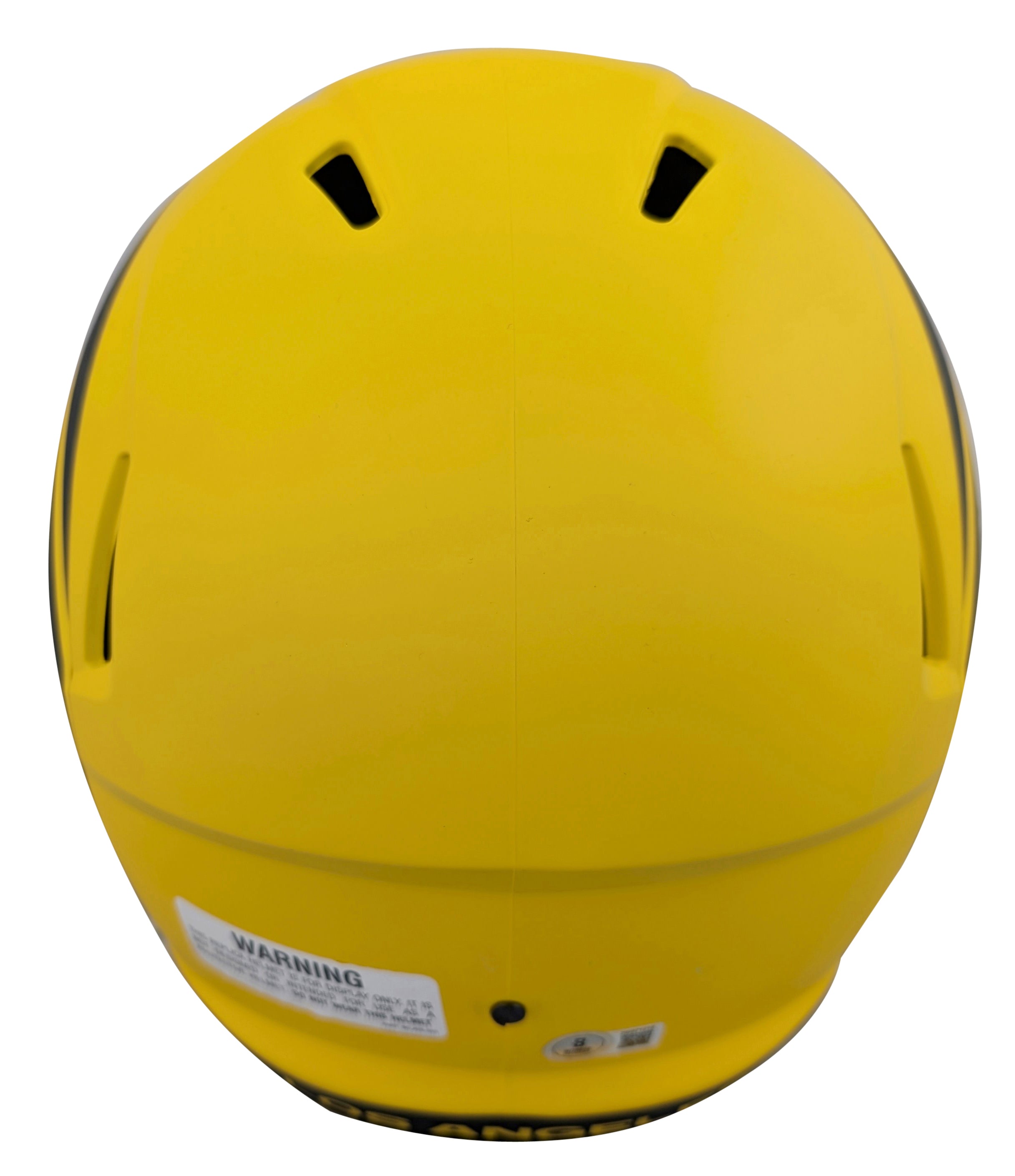 Rams Marshall Faulk Signed Rave Full Size Speed Rep Helmet w/ Case BAS Witnessed