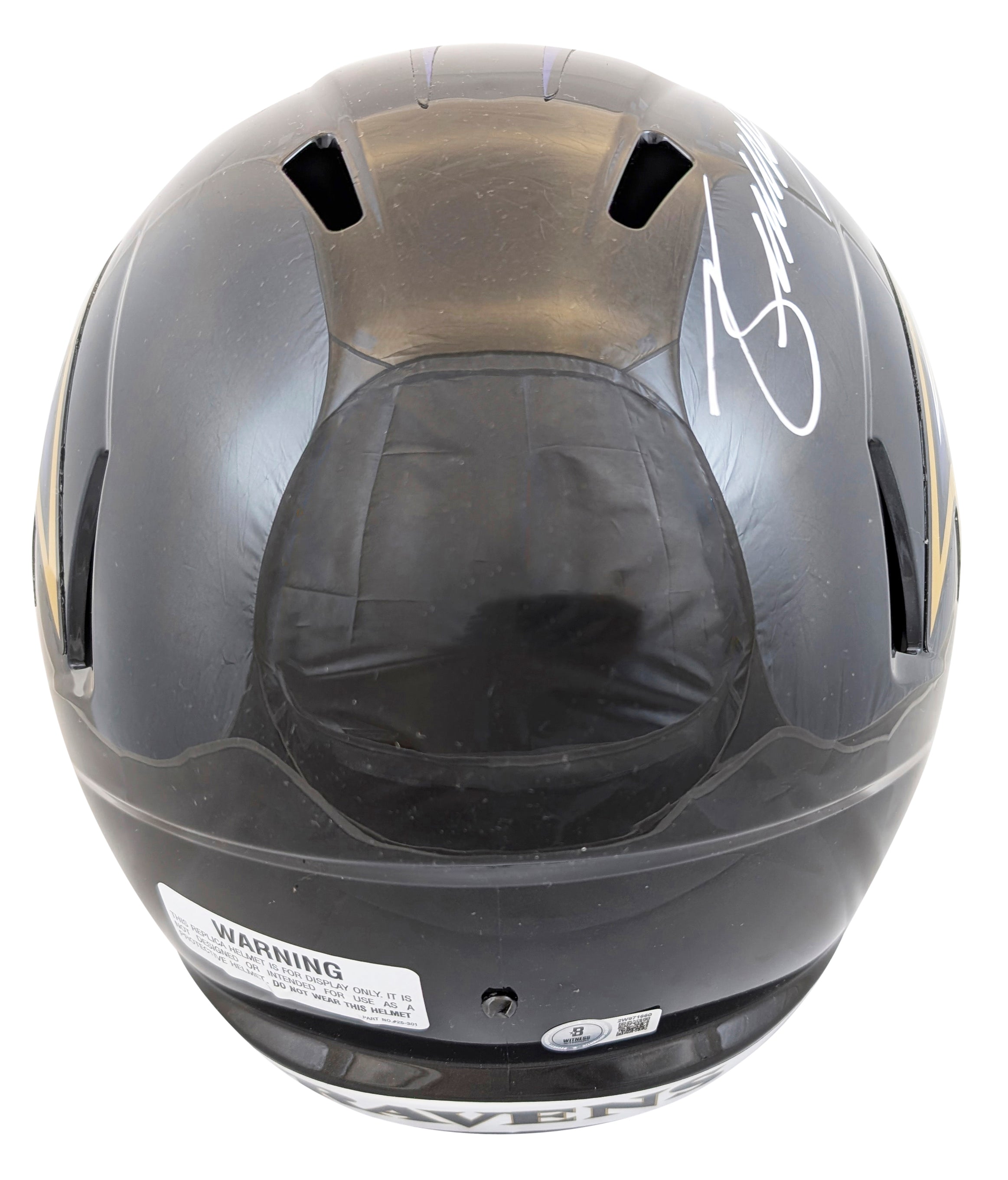 Ravens Zay Flowers Signed Full Size Speed Rep Helmet W/ Case Autographed BAS