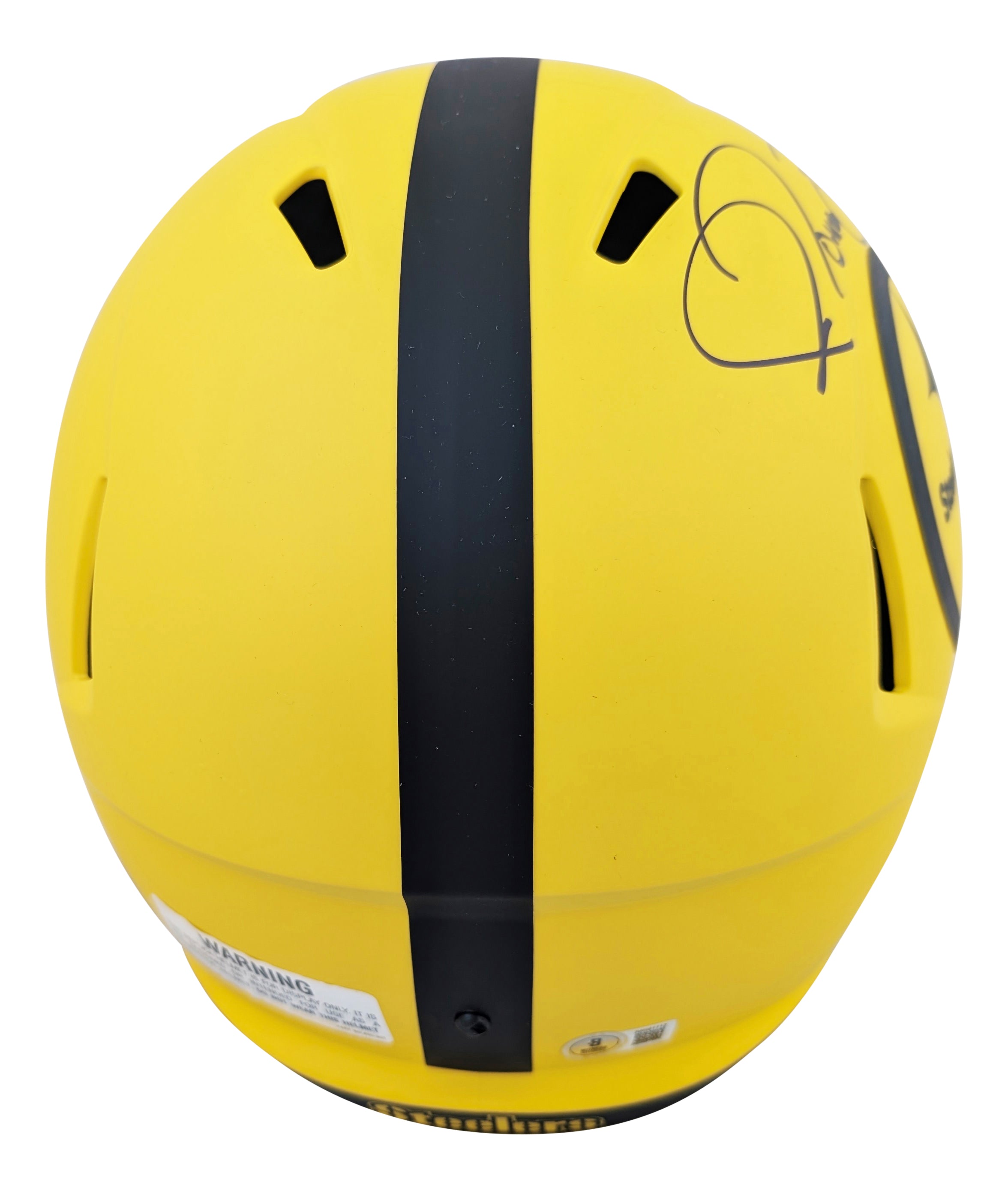 Steelers Jerome Bettis Signed Rave Full Size Speed Rep Helmet W/ Case BAS Wit