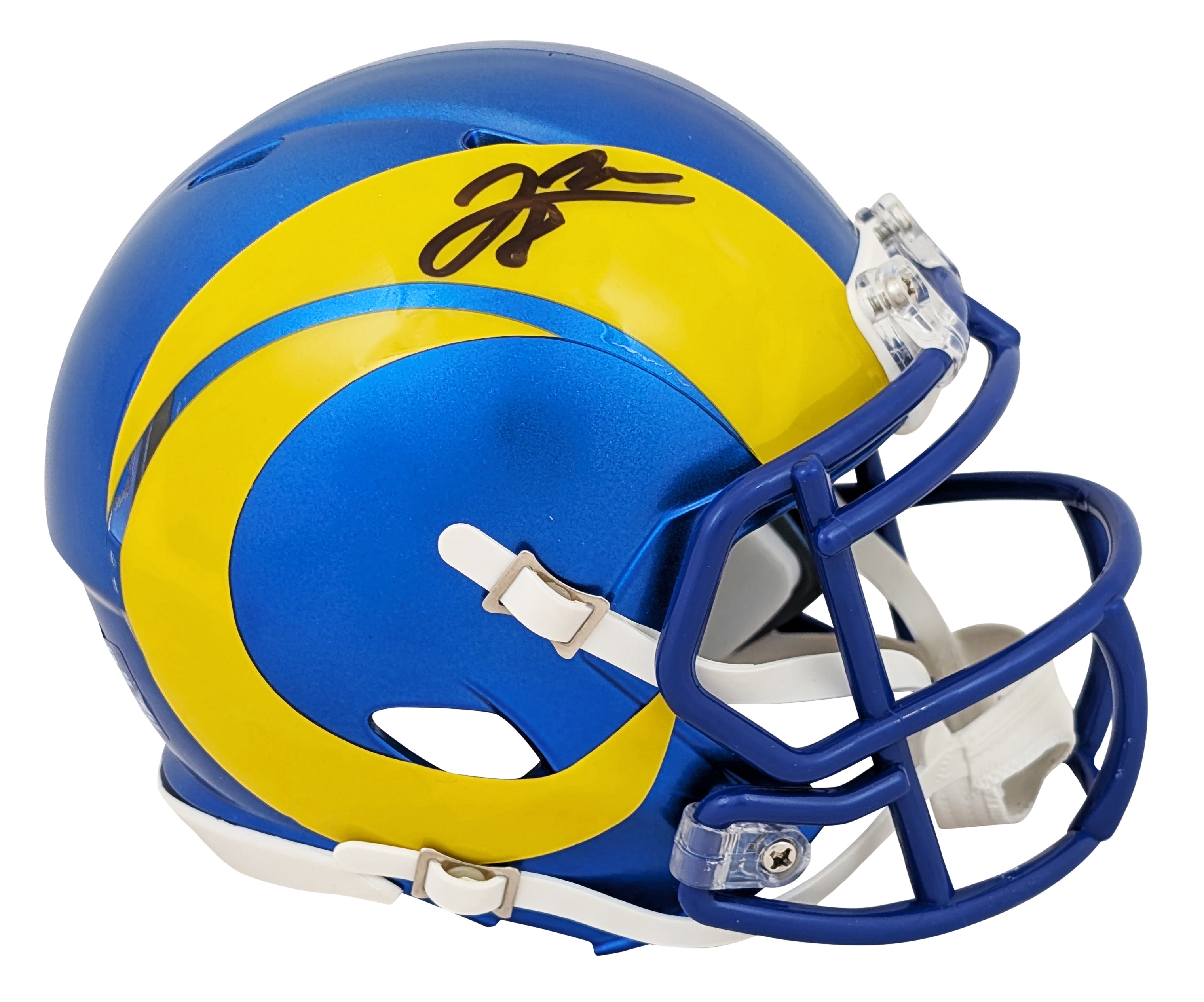 Rams Jared Verse Authentic Signed Speed Mini Helmet Autographed BAS Witnessed