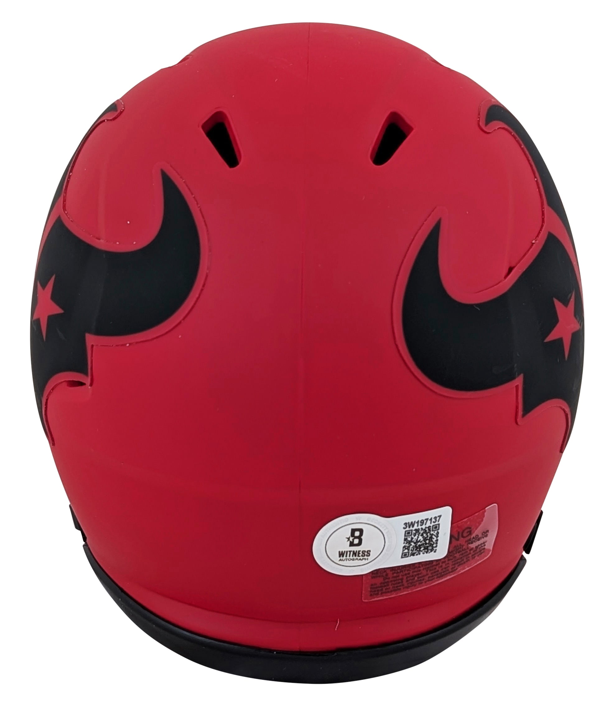 Texans Nico Collins Authentic Signed Rave Speed Mini Helmet BAS Witnessed