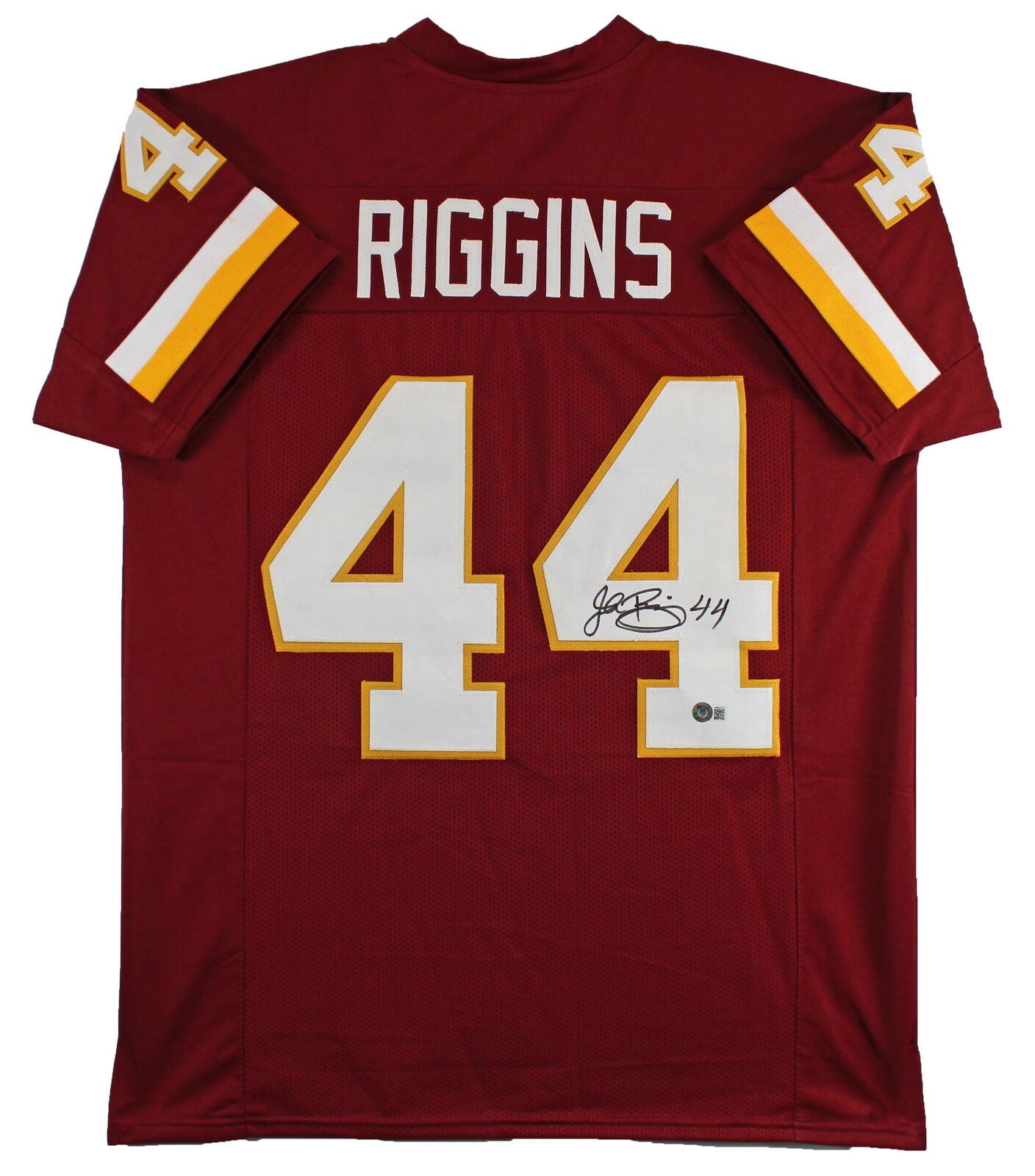 ** HOLIDAY DOORBUSTER ** John Riggins Authentic Signed Maroon Pro Style Jersey Autographed BAS Witnessed